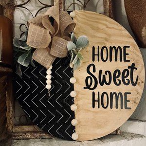 Wood Round Door Hangers